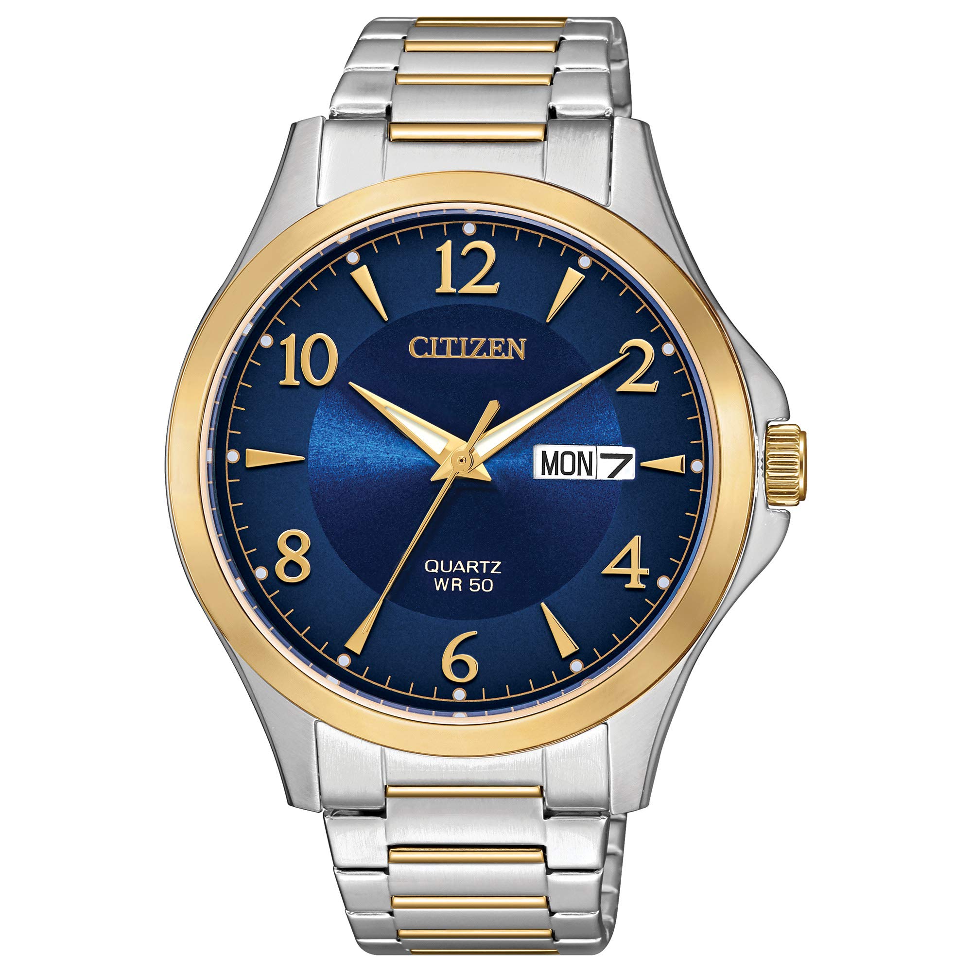 Citizen Quartz Men's Watch - Stainless Steel Two-Tone Classic Design (Model BF2005-54L) | Water Resistant Dress Watch for Business, Formal & Everyday Wear