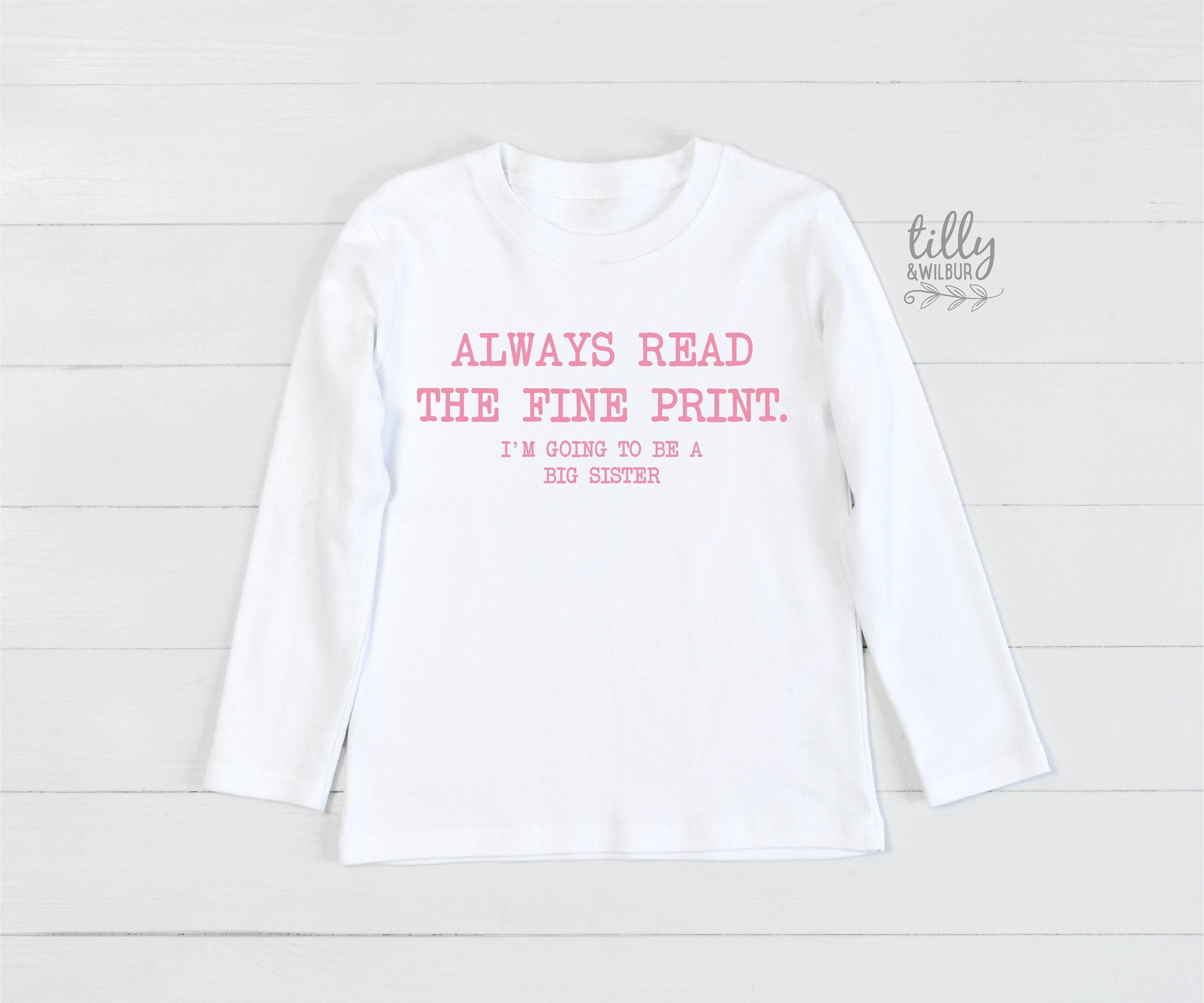 Big Sister T-Shirt - Comfortable & Stylish Sibling Matching Outfit for Family Events, Birthdays & Photo Shoots