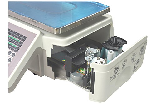TECHTONGDA 30KG Commercial Digital Counting Scale with Label Printer & 5-Screen Display - Price Computing Scale for Supermarkets, Retail Stores & Warehouses (110V) - Perfect for Inventory Management, Shipping Weighing & Price Labeling