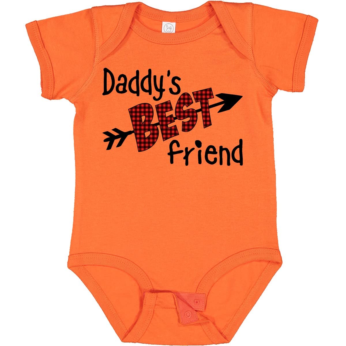 Inktastic Daddy's Best Friend - Arrow & Plaid Letters Baby Bodysuit | Perfect for Family Photos & Special Occasions
