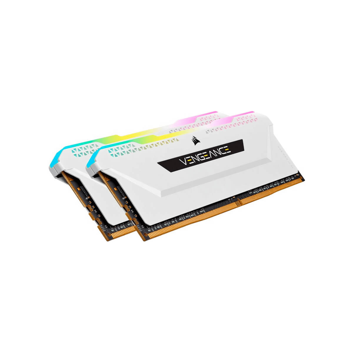 Corsair Vengeance RGB PRO SL 16GB (2x8GB) DDR4 3200MHz PC Gaming Memory - White LED Lighting for High Performance Desktop Computers, Workstations & Gaming PCs