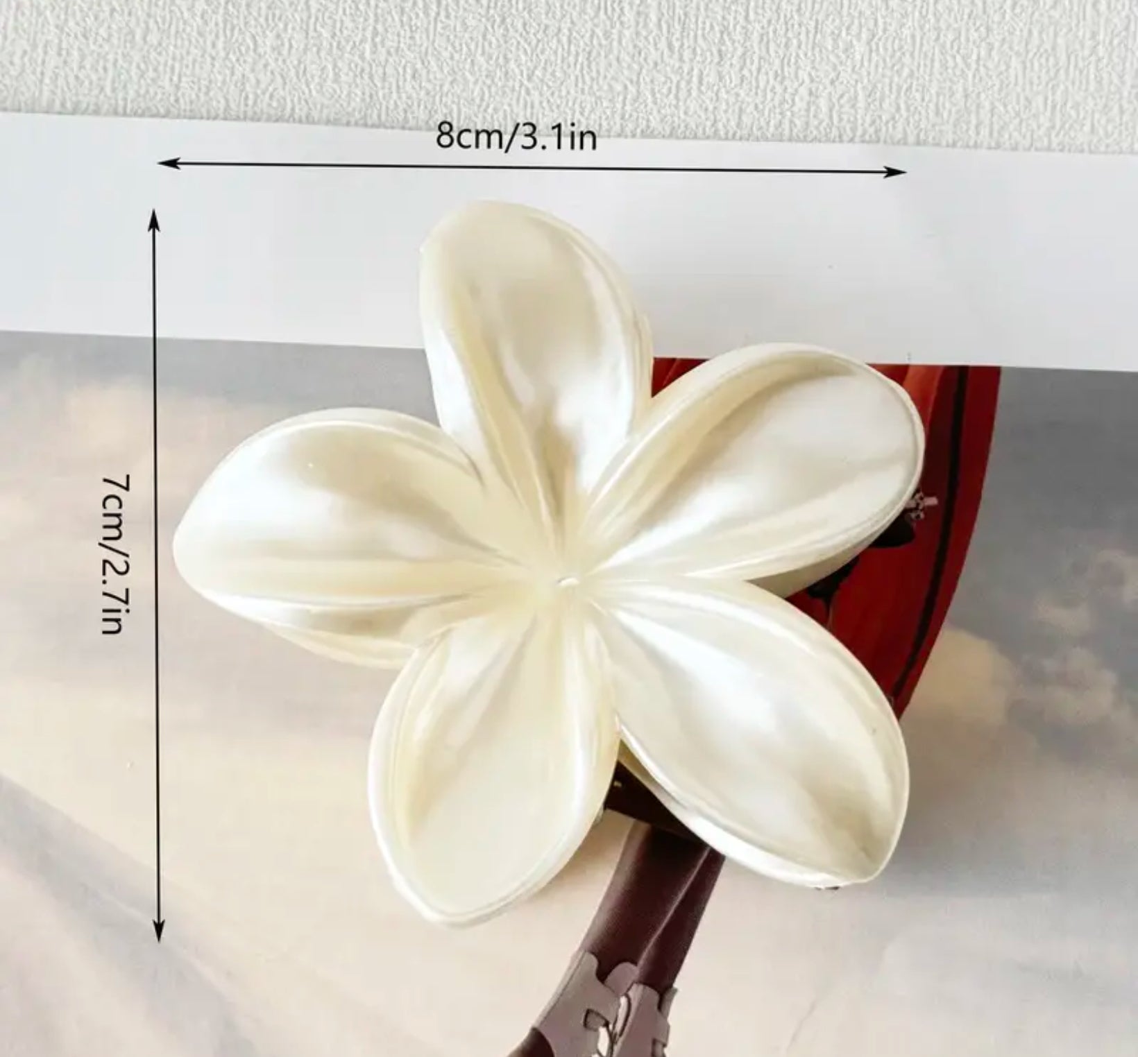 Exotic Frangipani Flower Hair Clip - Elegant and Stylish Hair Accessory for Women, Perfect for Weddings, Parties, and Everyday Wear