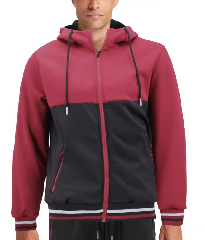 Men's Athletic Two-Tone Sweat Tracksuit Set - Breathable Running Jogging Gym Workout Outfit for Casual Sports & Fitness Training | Perfect for Gym, Jogging, and Everyday Active Wear