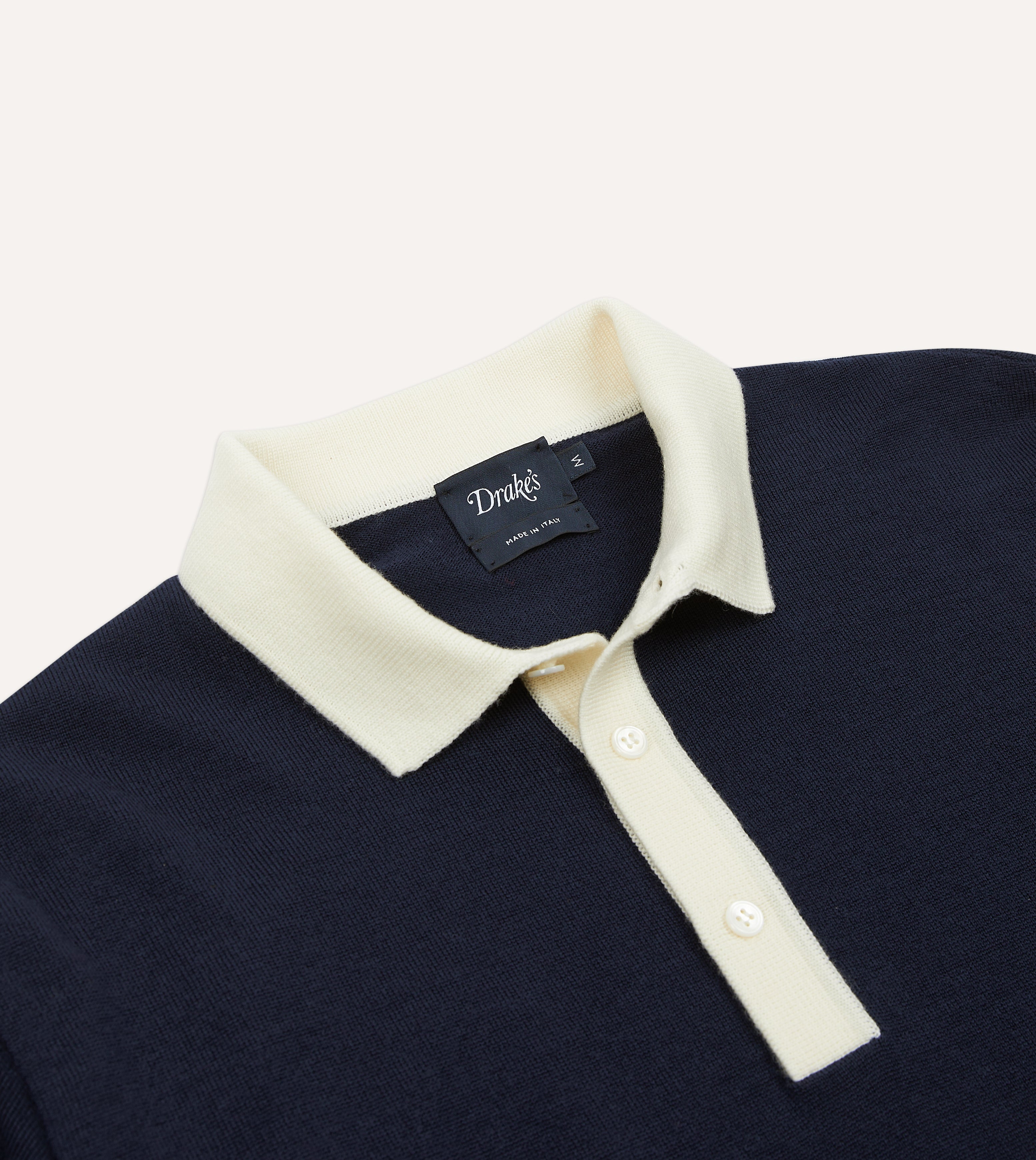 Premium Navy Blue Merino Wool Knitted Rugby Shirt for Men - Soft Breathable Winter Pullover for Rugby, Casual Wear & Outdoor Activities