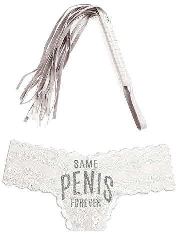 2 Piece Set - Cream Thong/Whip