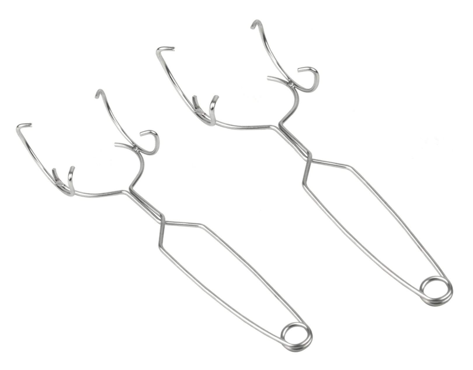 High-Quality Whip Handles for Melting Dish & Crucibles - Large & Small Set of 2 - Perfect for Jewelry Making, Metal Casting, and Lab Use