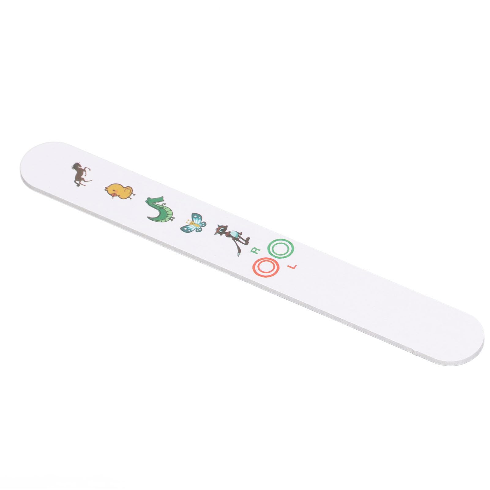 Professional Fixation Stick Vision Tester - Bright Color Eye Chart Optometry Tool for Eye Exams | Perfect for Eye Clinics, Hospitals & Home Vision Testing