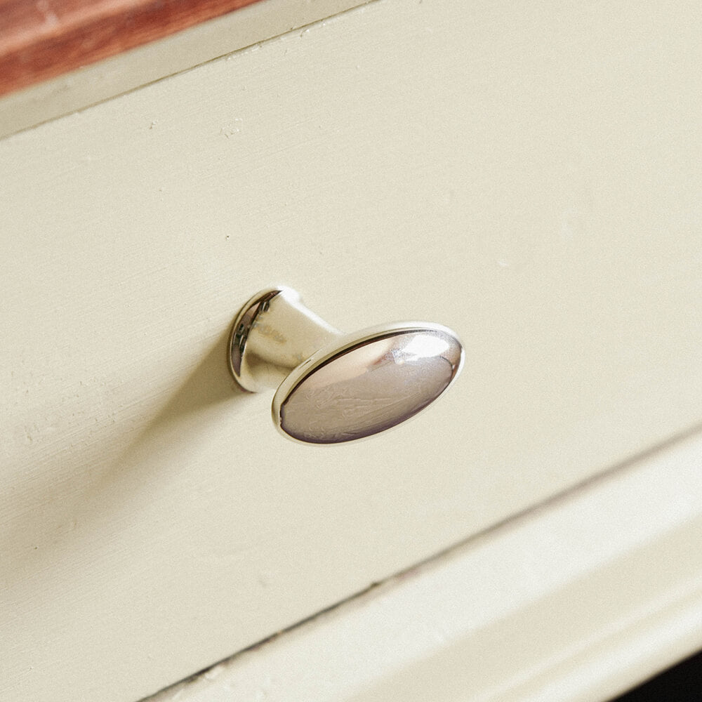 Polished Nickel Zeppelin Cabinet Knobs - Vintage Style Drawer Pulls for Kitchen, Bathroom & Furniture - Premium Hardware for Home Decor & DIY Projects