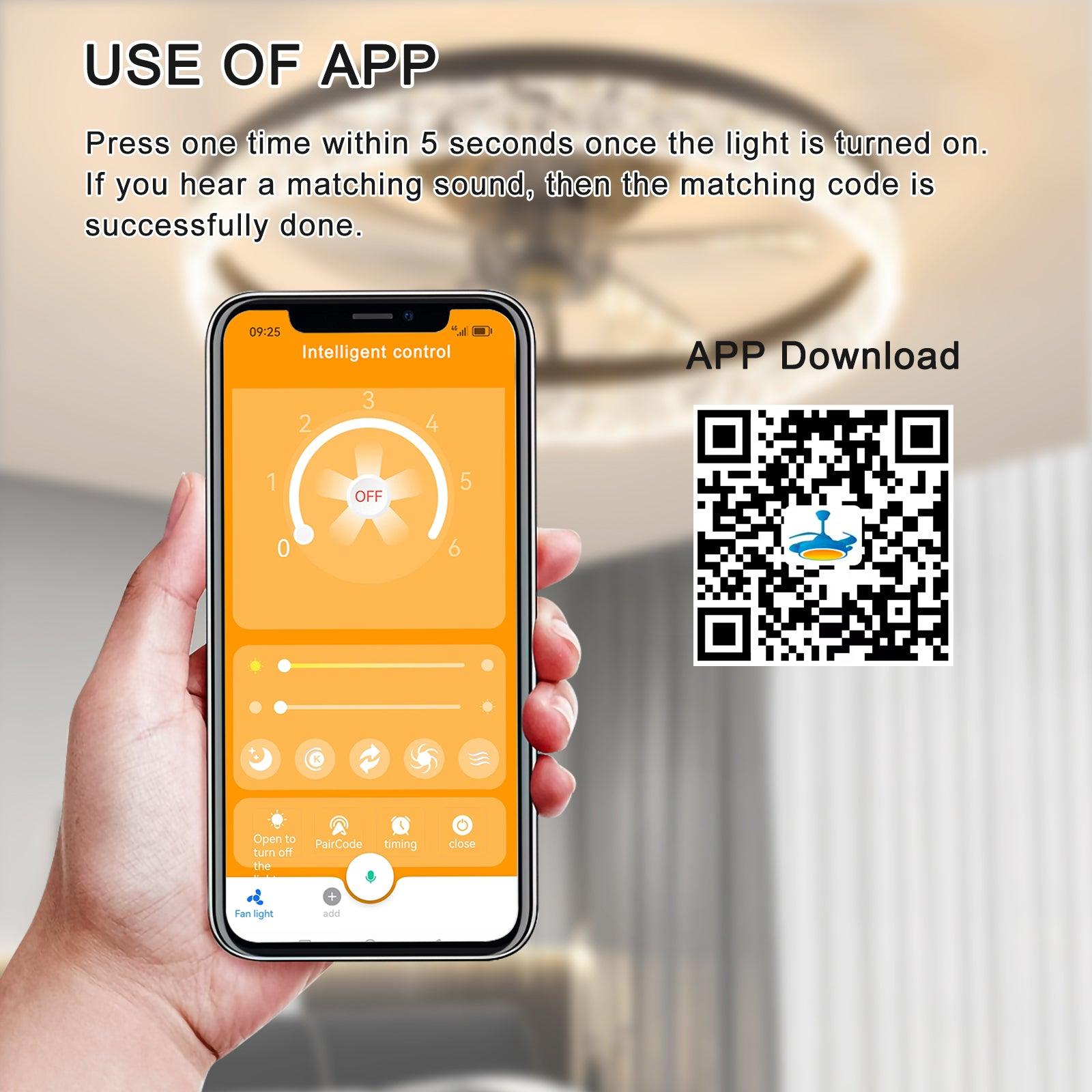 Modern LED Ceiling Fan with Lights - Remote Control, Minimalist Ring Chandelier Design for Bedroom, Nursery, Living Room | Energy Efficient Cooling & Stylish Lighting Solution