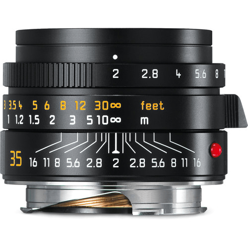 Leica Summicron M 35mm f/2 ASPH Black Lens for Professional Photography - Perfect for Street, Portrait & Travel Photography