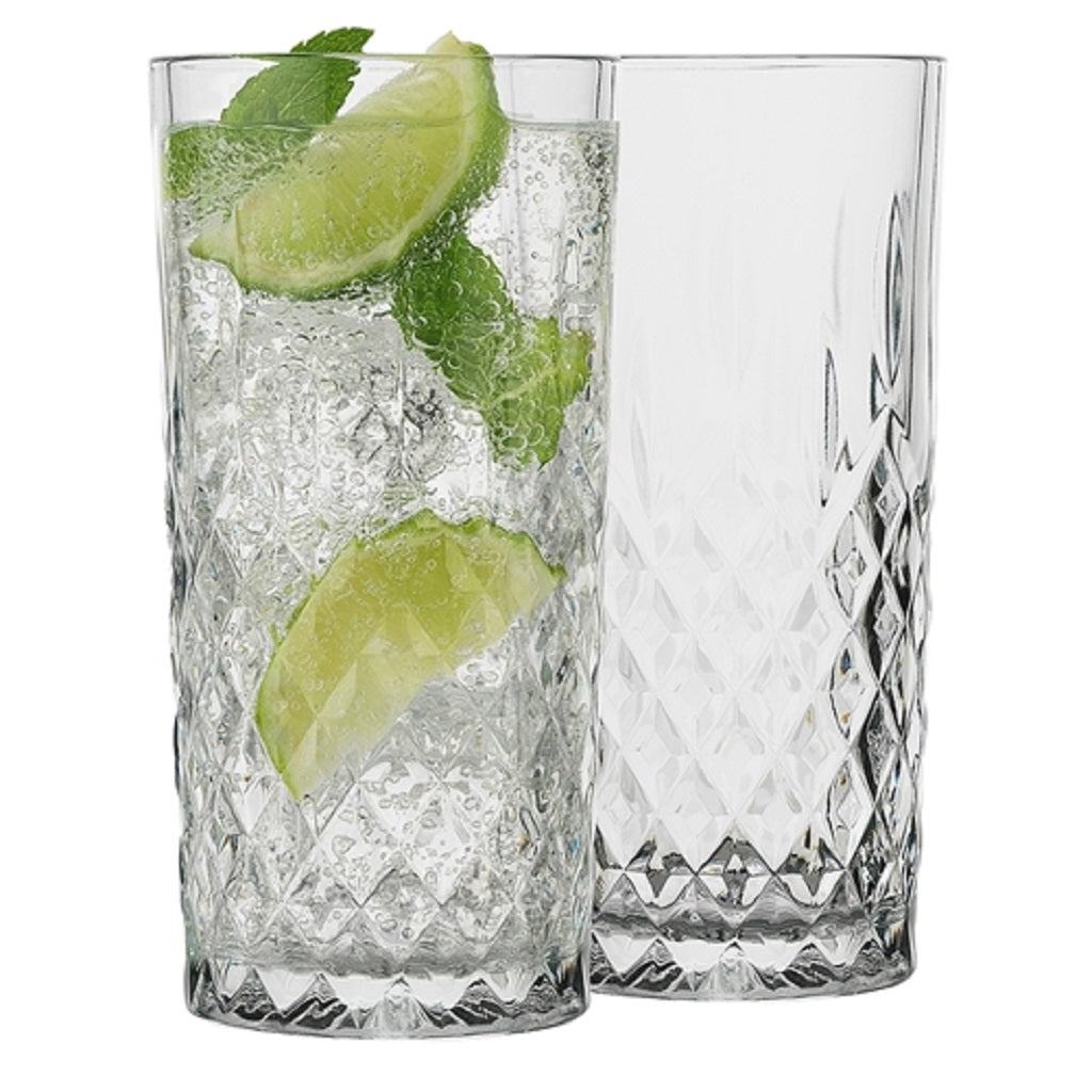 Eco-Friendly Remi Highball Tumblers 320ml (Set of 6) - Perfect for Cocktails, Iced Coffee & Home Bar Use