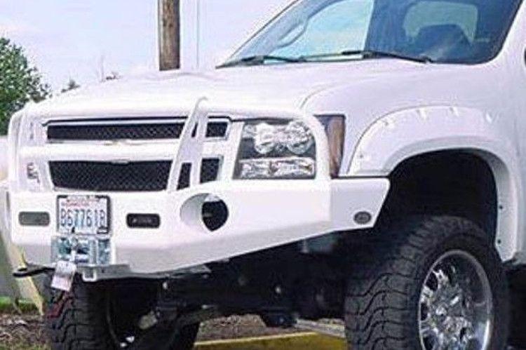 2007-2014 Chevy Tahoe 1500 & Suburban 2500 Buckstop C6CLS Winch-Ready Front Bumper with Tow Hooks - Heavy Duty Off-Road Protection for Adventure & Towing