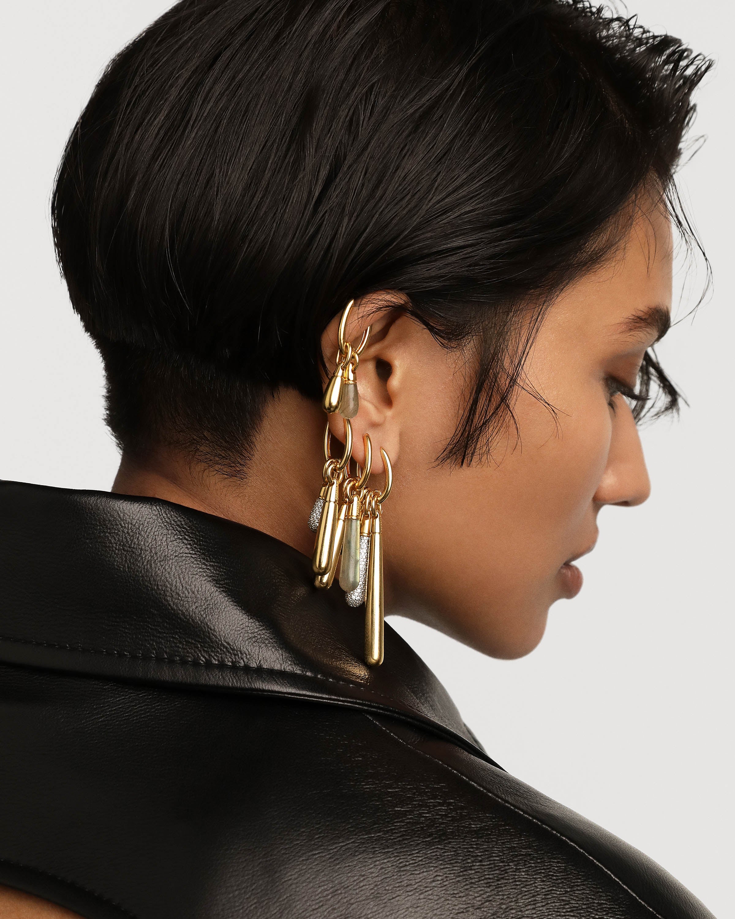 Elegant Large Drop Pendant Necklace - Minimalist Dangling Statement Jewelry for Women | Perfect for Evening Parties, Weddings & Special Occasions