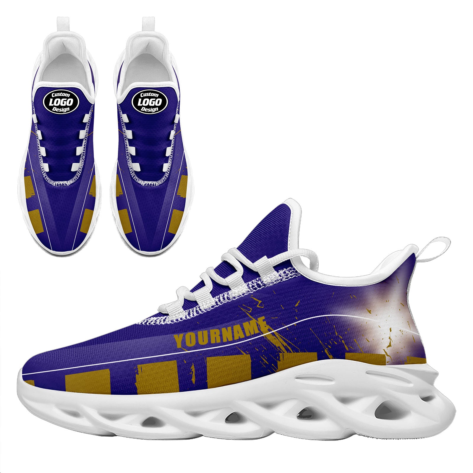 Custom Blue & Yellow Baltimore MaxSoul Shoes and Hat Set - Personalized Sneakers & Cap Combo for Men & Women - Perfect for Sports, Streetwear & Fan Gear