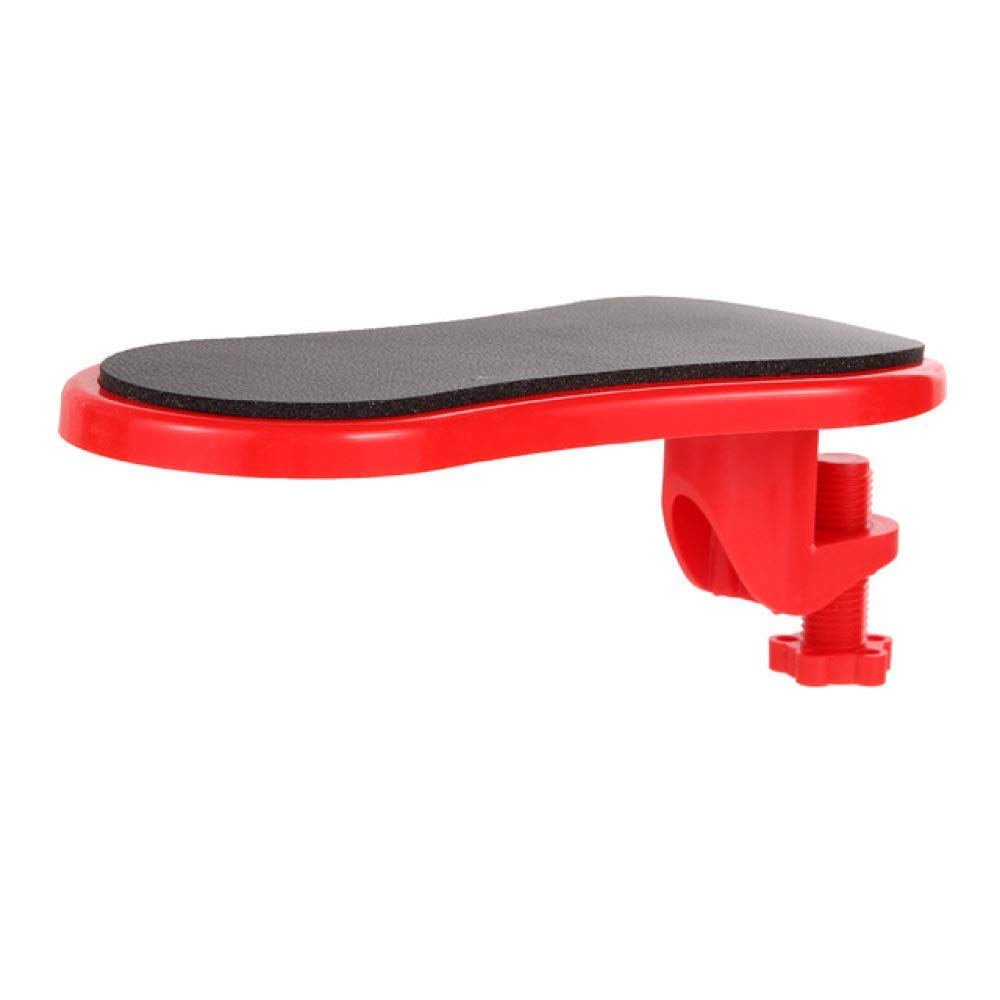 Ergonomic Mouse Pad with Attachable Armrest - Comfortable Wrist Support for Computer Desk, Gaming & Office Use - Red Cushion Protects Hand, Shoulder & Arm - Perfect for Long Hours of Typing & Gaming