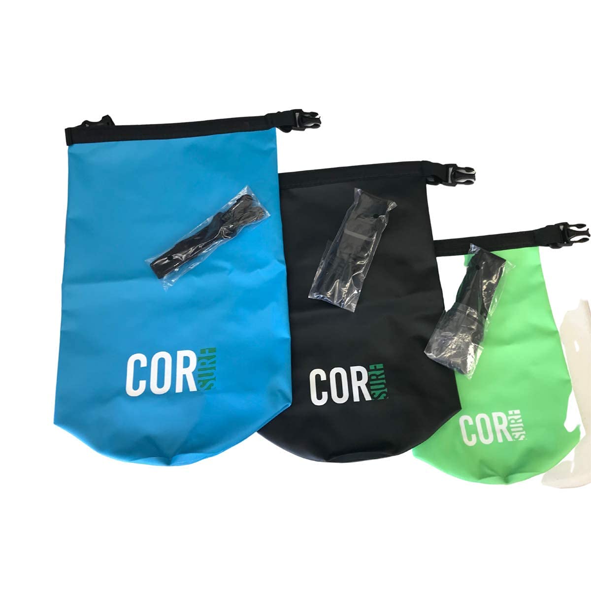 Waterproof Dry Bag 3L 5L 10L 15L - Roll Top Sack for Kayaking, Rafting, Boating, Swimming | Keep Gear Dry for Camping, Hiking, Beach & Fishing | COR Surf Floating Waterproof Dry Bag for Outdoor Adventures