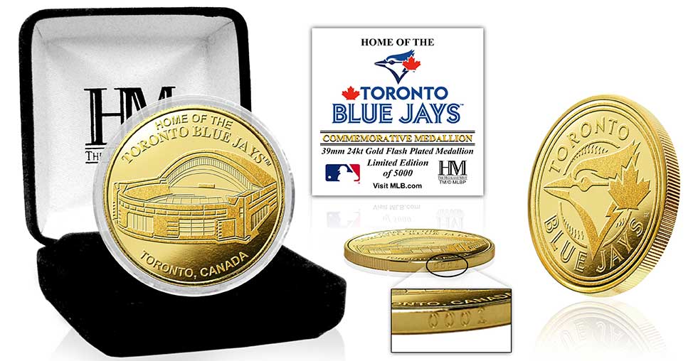Toronto Blue Jays Commemorative Gold Mint Coin - Limited Edition Collectible for Baseball Fans & Sports Memorabilia Enthusiasts - Perfect for Display, Gifting, and Fan Collections