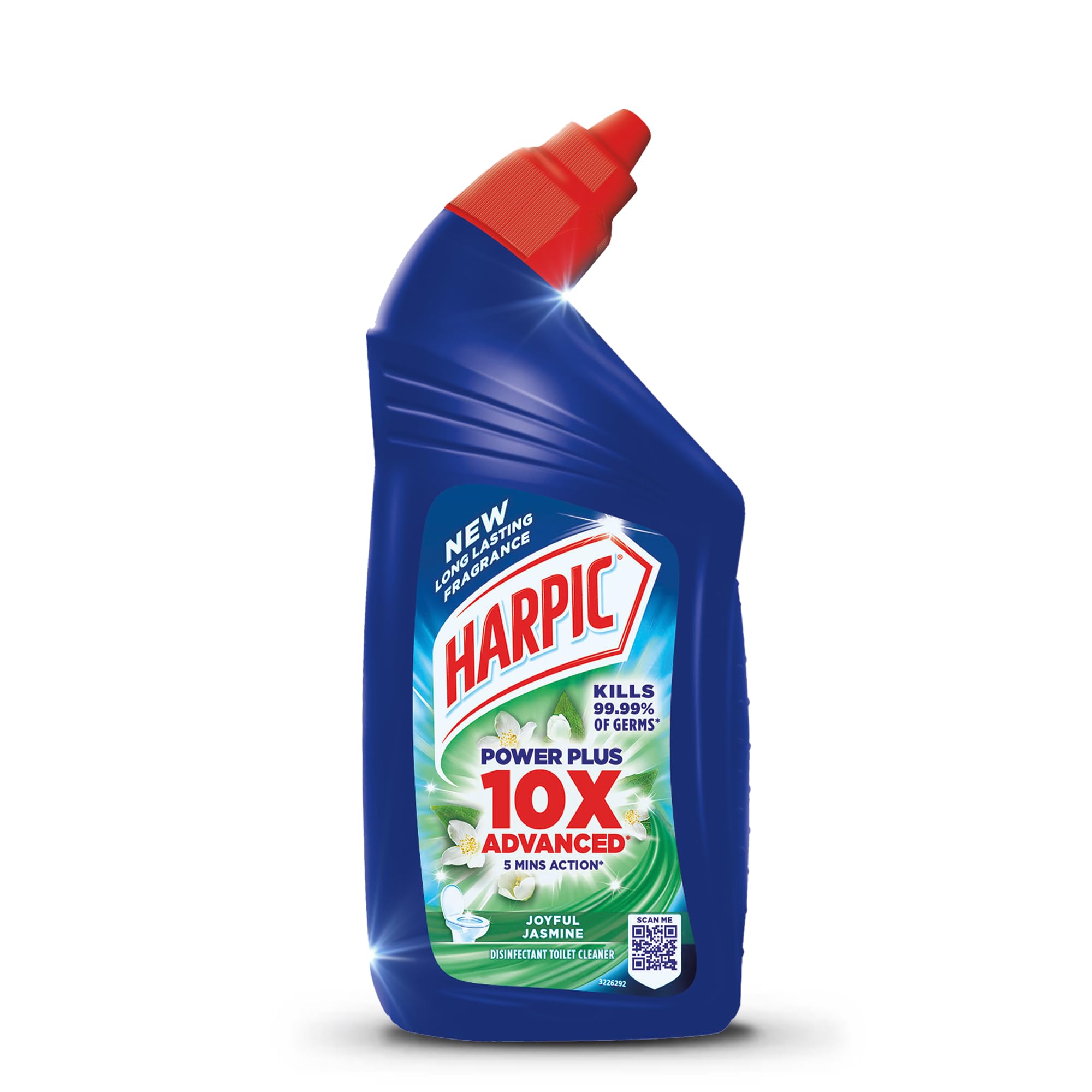 Harpic Disinfectant Toilet Cleaner Liquid - Jasmine Scent, 500ml | Kills 99.9% Germs | India's #1 Toilet Cleaner | Perfect for Bathroom & Toilet Sanitization