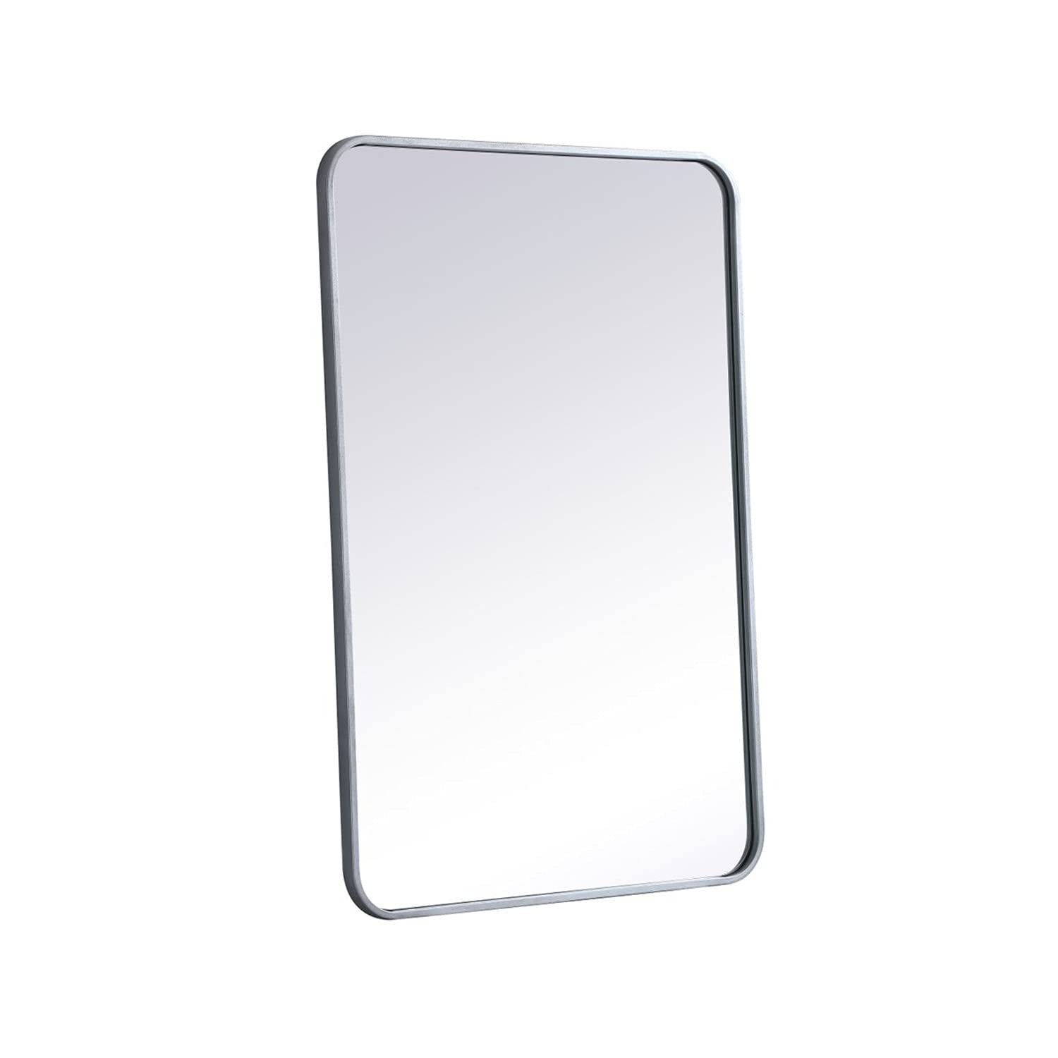 Elegant Silver Metal Mirror 24x36 for Home Decor