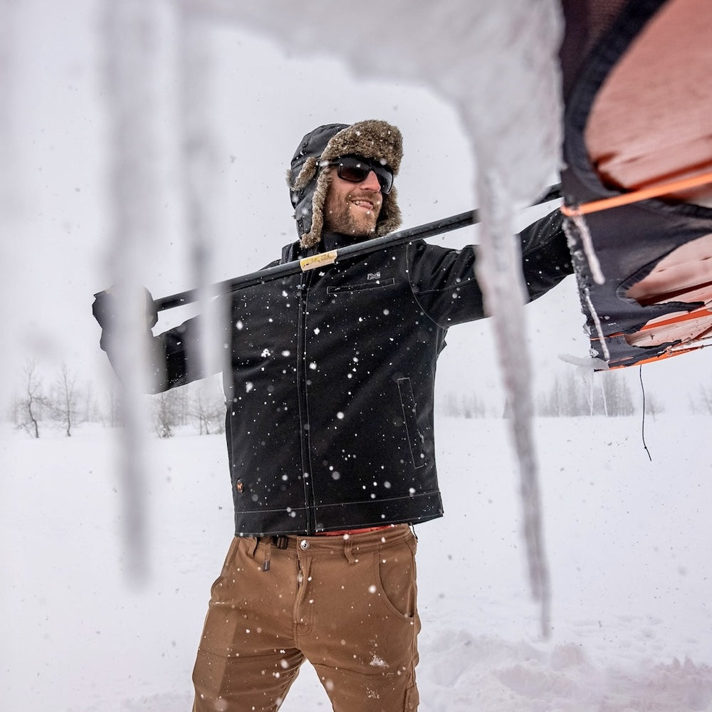 UTW Pro Heated Jacket for Men - Battery Powered Winter Coat with 3 Heat Settings - Ideal for Outdoor Activities, Camping & Cold Weather Commuting