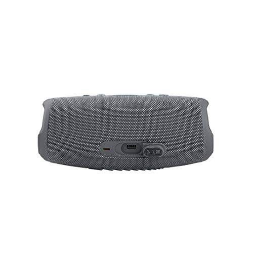 JBL Charge 5 Waterproof Bluetooth Speaker with Built-in Power Bank - Portable Wireless Speaker for Outdoor, Beach, Pool Party & Travel - Includes gSport Carbon Fiber Case (Gray)