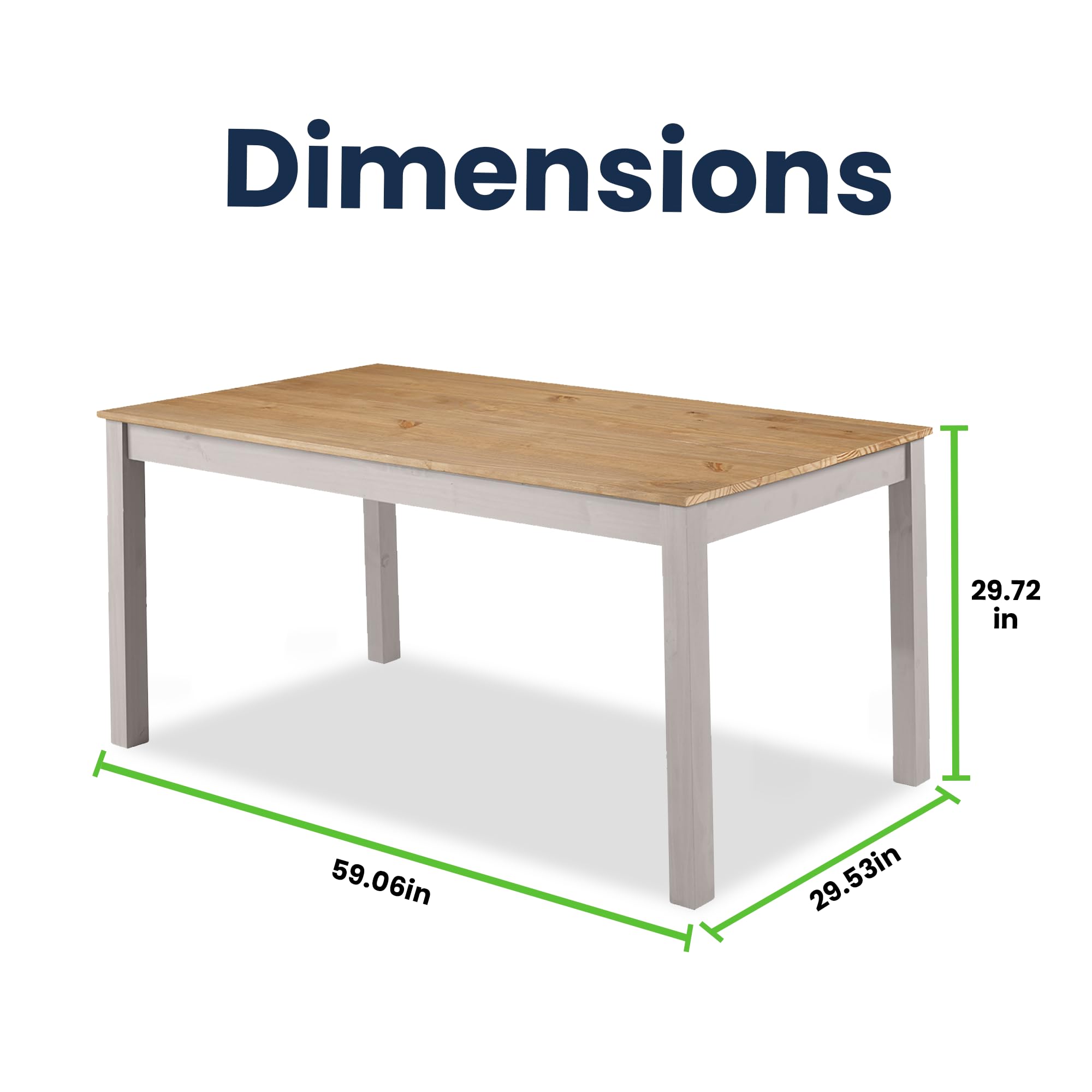 Solid Wood Dining Table 59