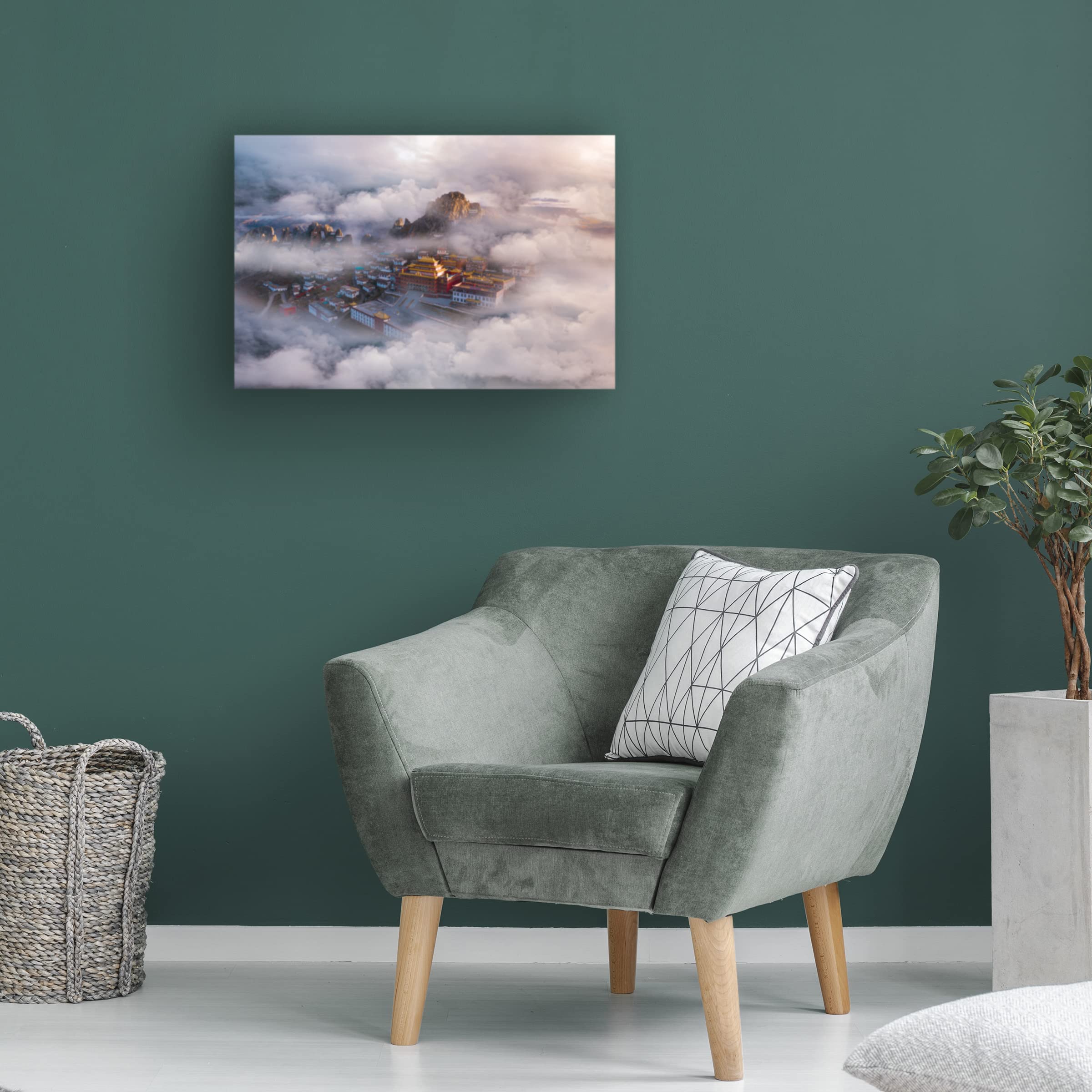 Trademark Fine Art 'The Hall Of Ling Xiao' Canvas Wall Art Print by Simoon - Perfect for Living Room, Bedroom & Office Decor