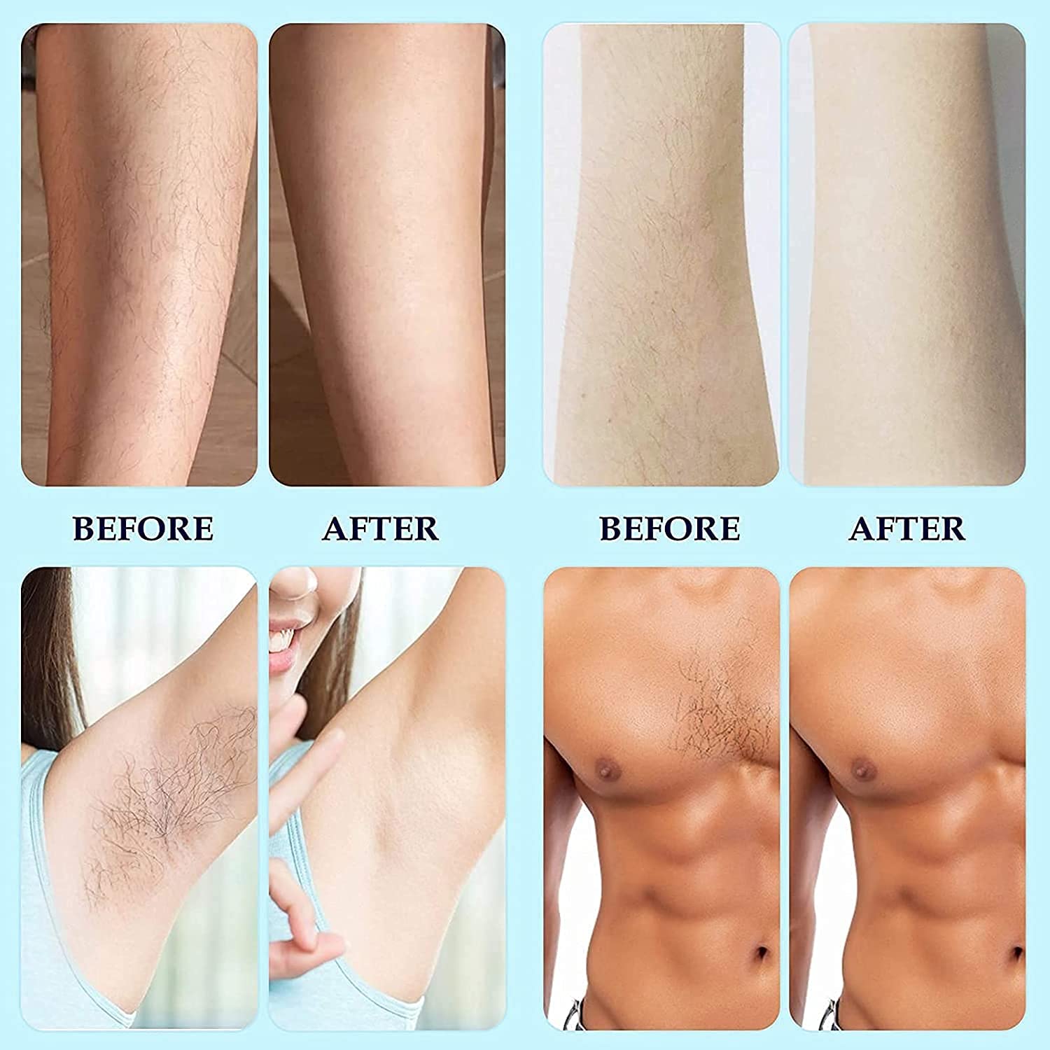 Digital Wax Warmer for Hair Removal - At Home Waxing Kit for Bikini, Eyebrow, Legs & Face | Safe & Easy Hair Removal Solution for Smooth Skin | Perfect for DIY Salon Waxing at Home