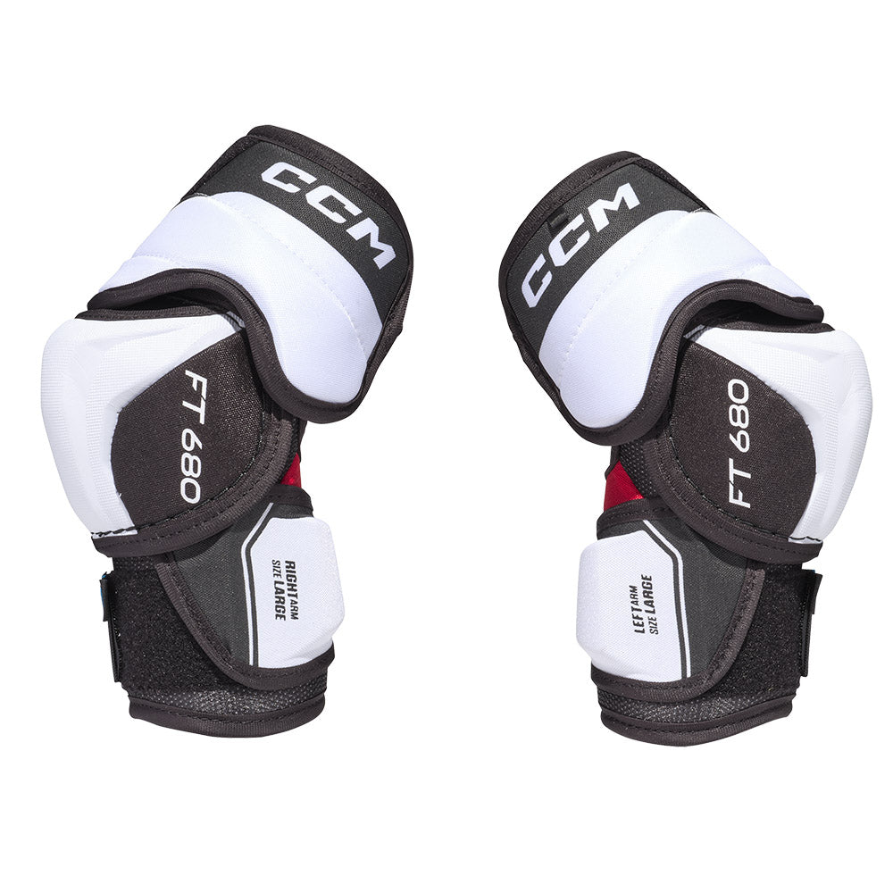 CCM Jetspeed FT680 Junior Ice Hockey Elbow Pads - Youth Protective Gear for Hockey Players - Perfect for Practice & Games