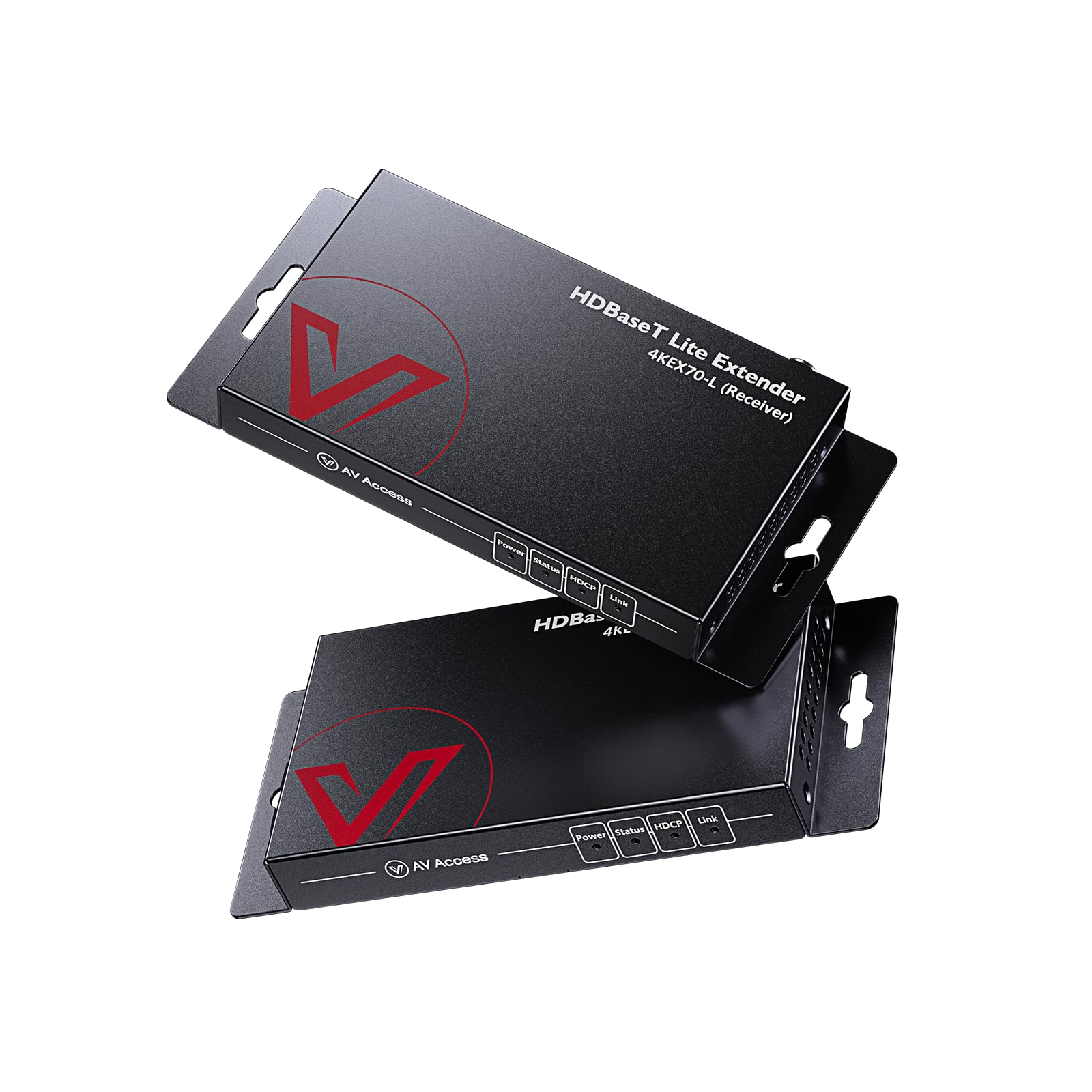 AV Access HDBaseT HDMI Extender - 4K@60Hz 130ft, 1080P@60Hz 230ft Over Cat5e/6/6a/7 Cable | Supports CEC, PoE, IR, RS232, EDID & HDCP 2.2 (4KEX70-L) | Perfect for Home Theater, Conference Rooms & Digital Signage