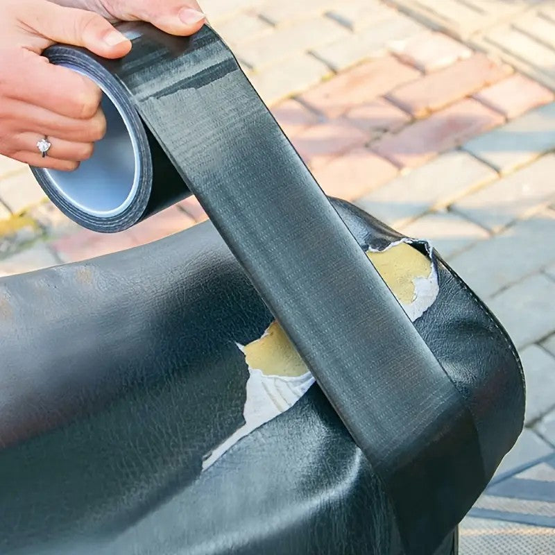 Premium Mpow Leather Repair Tape - Black | Strong & Durable for Car Seats, Sofas, Bags & More | Quick Fix for Scratches & Tears