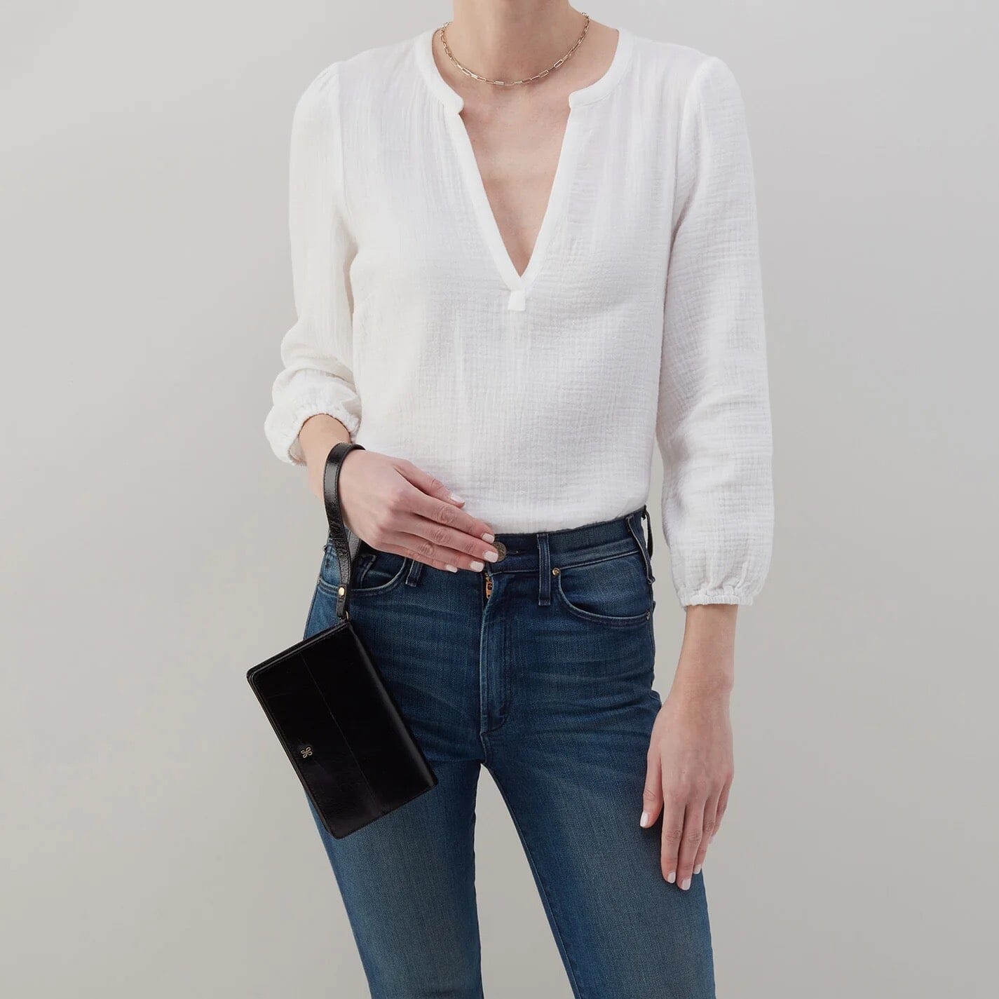 HOBO JILL Wristlet Crossbody Bag - Stylish Leather Wallet Purse for Women | Perfect for Everyday Use, Travel & Night Out
