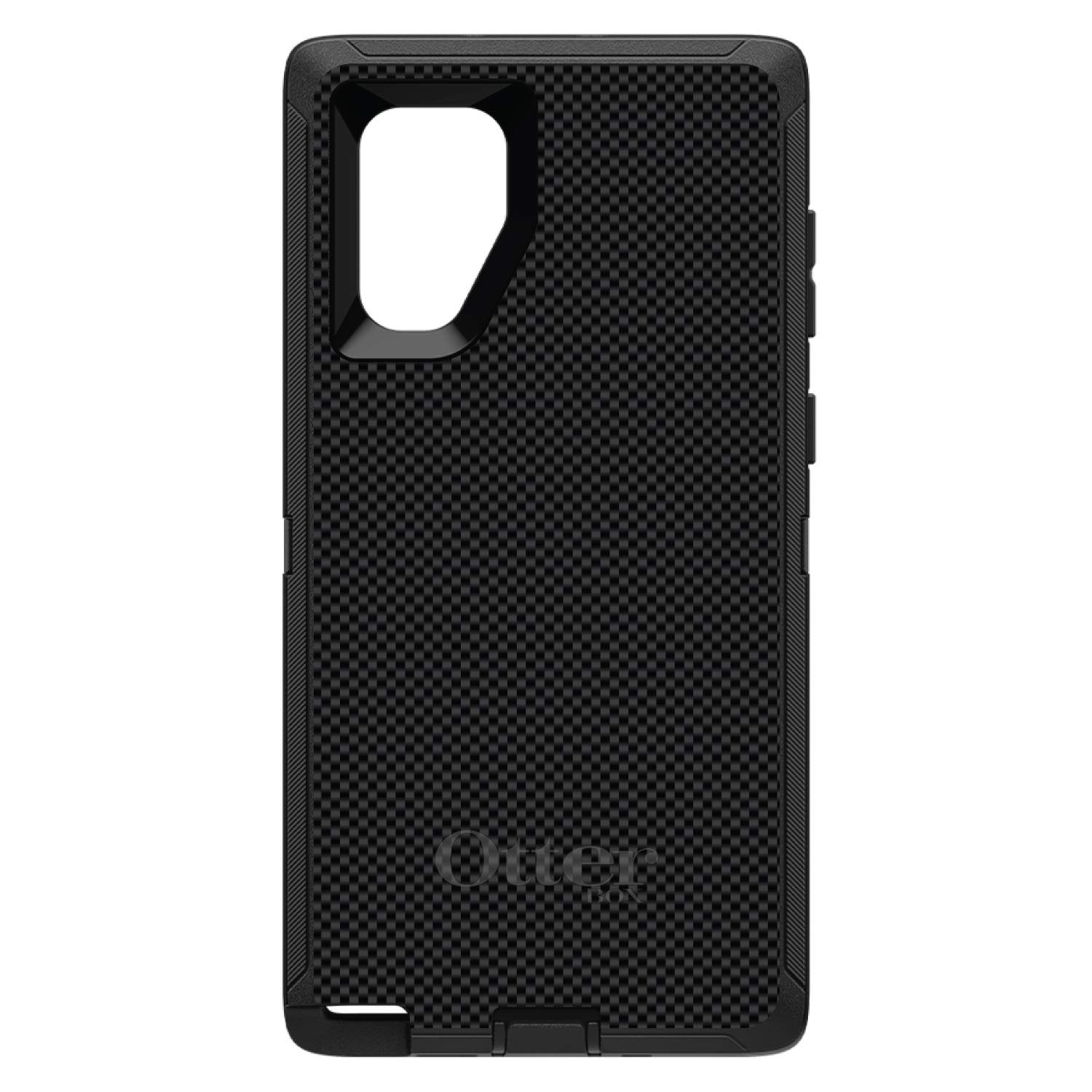 Premium Samsung Galaxy Note 10 Plus Case (6.8 Inch) - Shockproof Carbon Fiber Protective Cover - OtterBox Defender Alternative - Black Grey Design for Work & Outdoor Activities