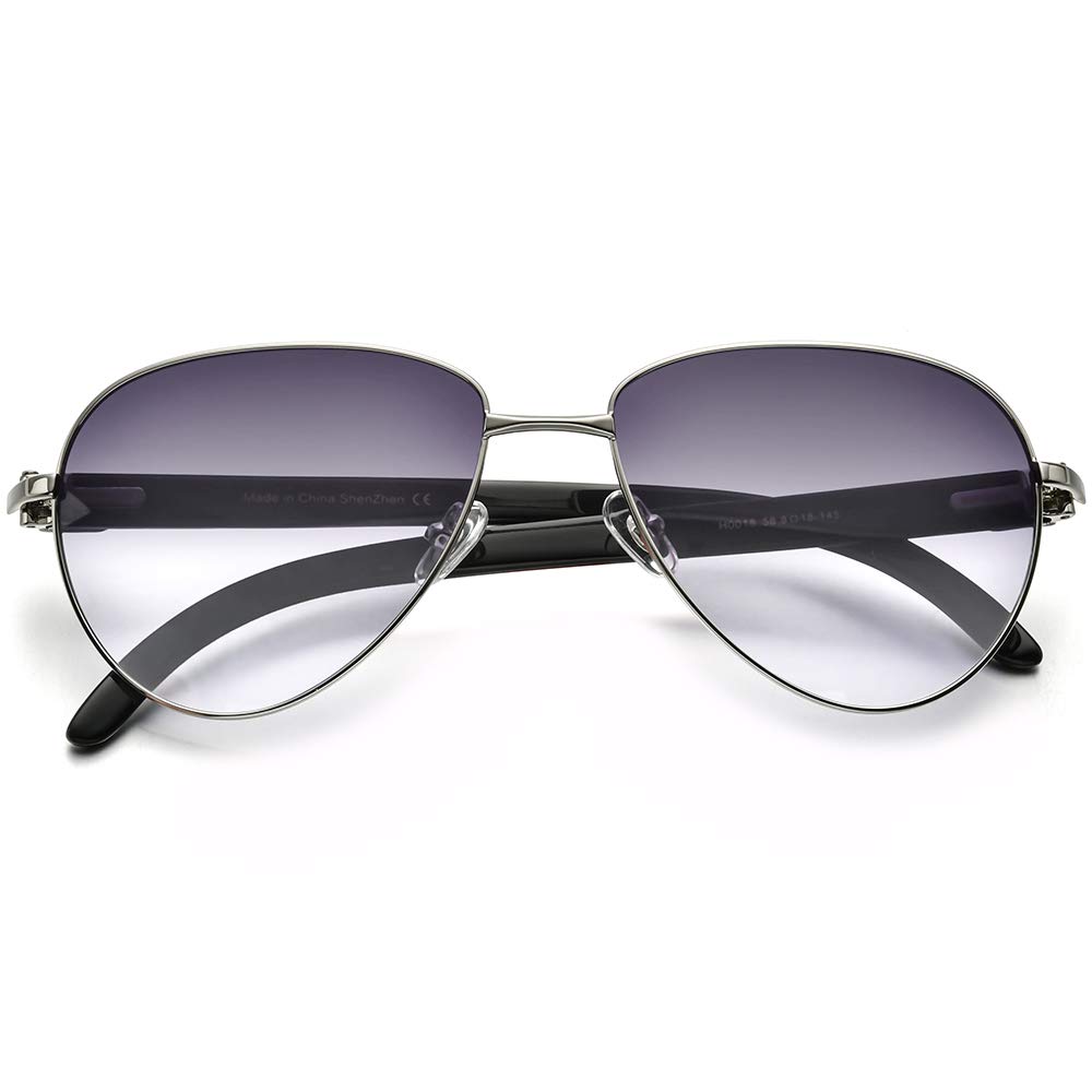 HEPIDEM 100% Genuine Buffalo Horn Handmade Round Sunglasses for Men - Luxury Polarized UV Protection Shades for Outdoor Activities, Driving & Fashion