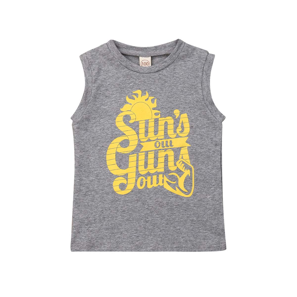 Kids Sleeveless Cotton Tank Top - Summer Outfit for Toddlers & Babies