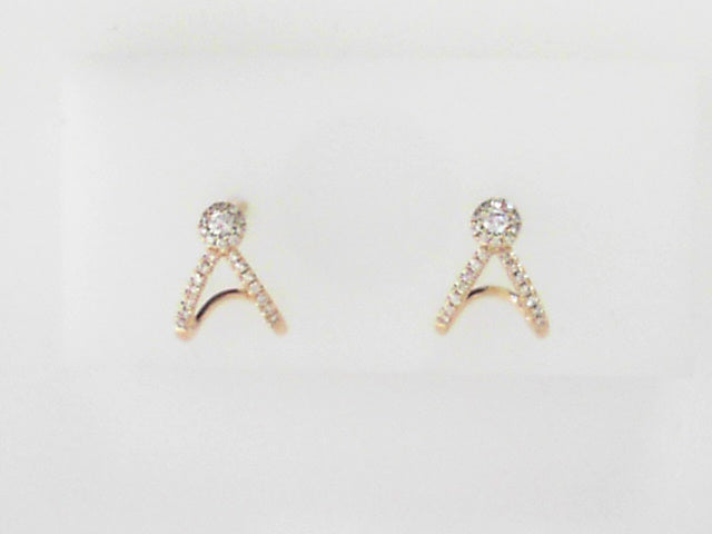 0.20CT Diamond Stud Earrings for Women - 14K White Gold Princess Cut Diamond Earrings | Perfect for Weddings, Anniversaries & Special Occasions