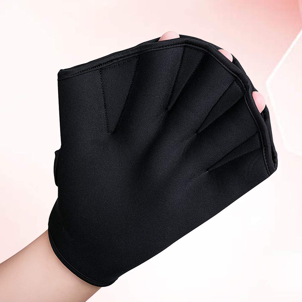 BESPORTBLE 1 Pair Webbed Swimming Gloves for Men, Women & Kids - Fingerless Swim Paddles for Aquatic Fitness Training, Snorkeling & Water Sports