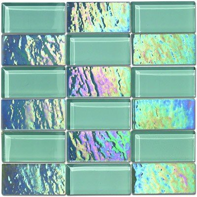 Diamond Glass Mosaic Tiles for Backsplash, Bathroom & Kitchen Decor - Precious Stones Style Home Improvement