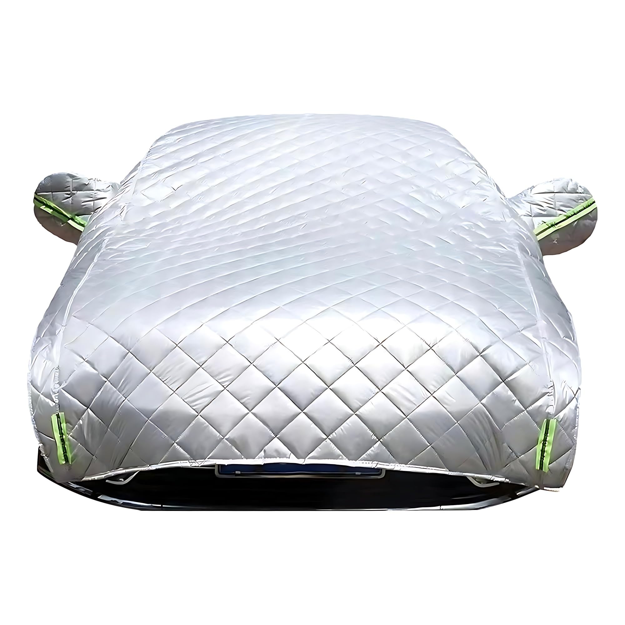 Waterproof All-Weather Car Cover for Jeep Wrangler JK JL 4-Door - Custom Fit SUV Cover with UV Protection (Silver) - Perfect for Outdoor Parking, Travel & Vehicle Storage