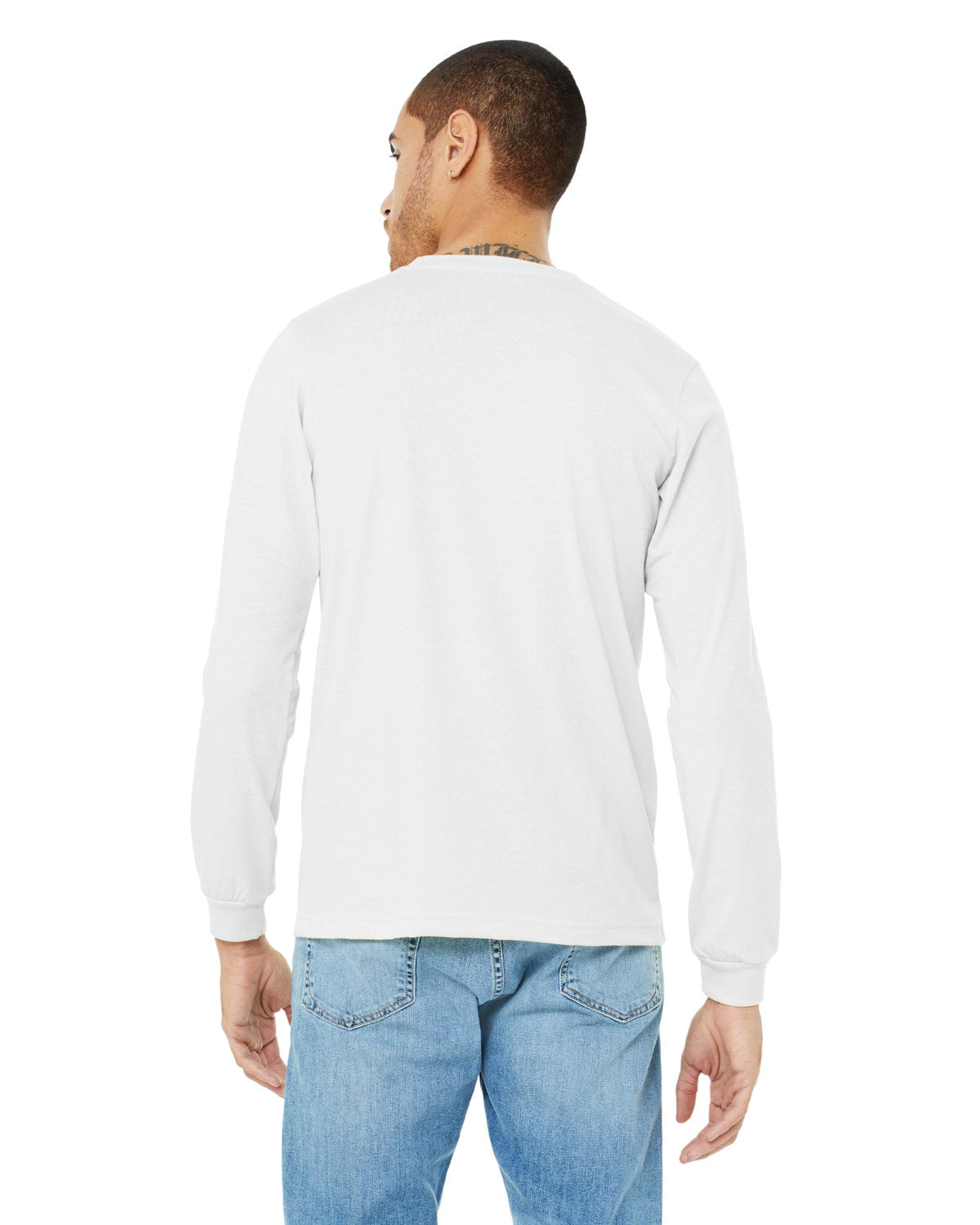 Bella + Canvas 3501CVC Unisex Crewneck Long Sleeve T-Shirt - Soft Cotton Blend Jersey Tee for Men & Women - Perfect for Casual Wear, Layering & Everyday Comfort