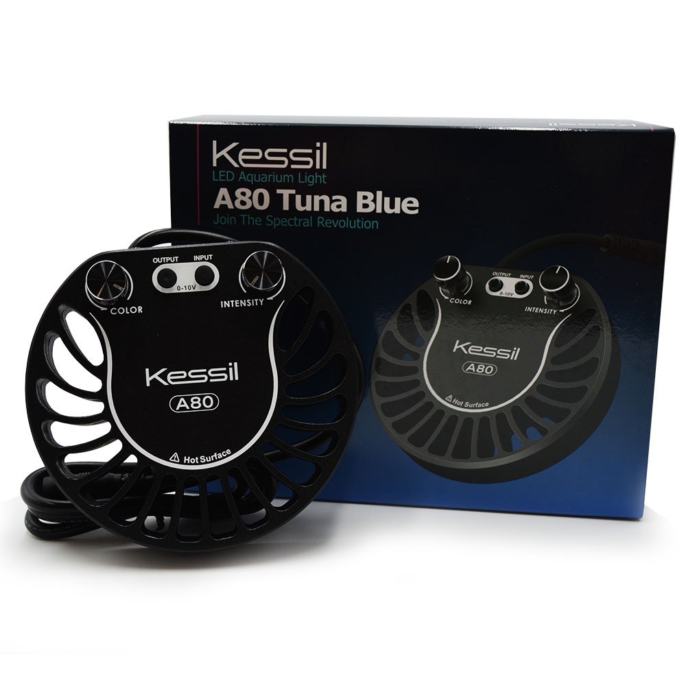 Kessil Tuna Blue A80 LED Aquarium Light - Full Spectrum Coral Reef Saltwater Tank Lighting for Marine Fish & Coral Growth - Perfect for Nano Tanks & Reef Aquariums