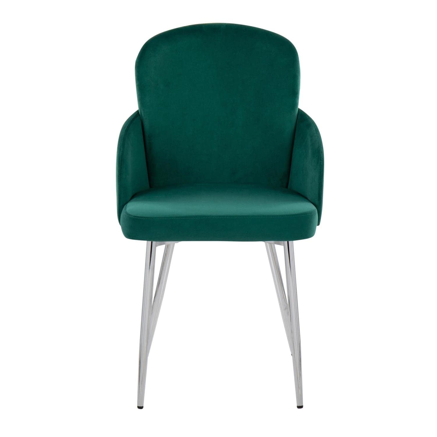 LumiSource Dahlia Upholstered Dining Chairs Set of 2 - Modern Kitchen Chairs for Dining Table | Perfect for Small Spaces, Breakfast Nooks & Contemporary Dining Rooms