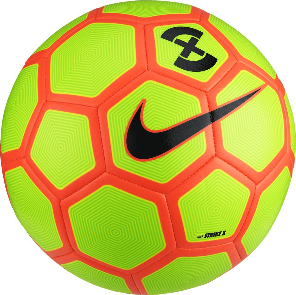 Nike FootballX Strike Football - High Visibility Volt Color for Training & Matches | Durable Soccer Ball for Outdoor & Indoor Play