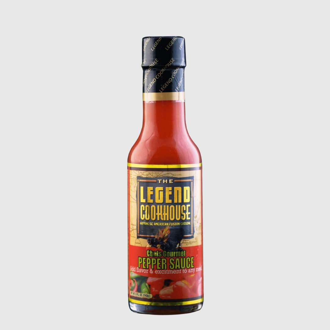 Legend Cookhouse Gourmet Hot Pepper Sauce - 5 fl oz Bottle | Spicy & Flavorful Condiment for Tacos, Wings, Burgers & More | Premium Quality Hot Sauce for Cooking & Grilling