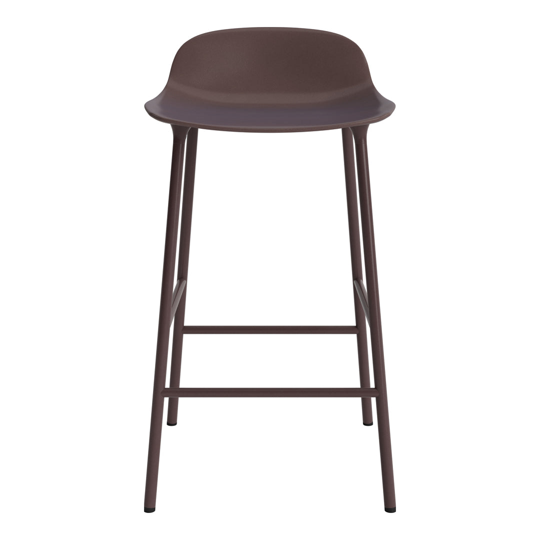 Modern Metal Leg Form Counter Stool - Bar Stool for Kitchen Island, Breakfast Nook & Home Decor
