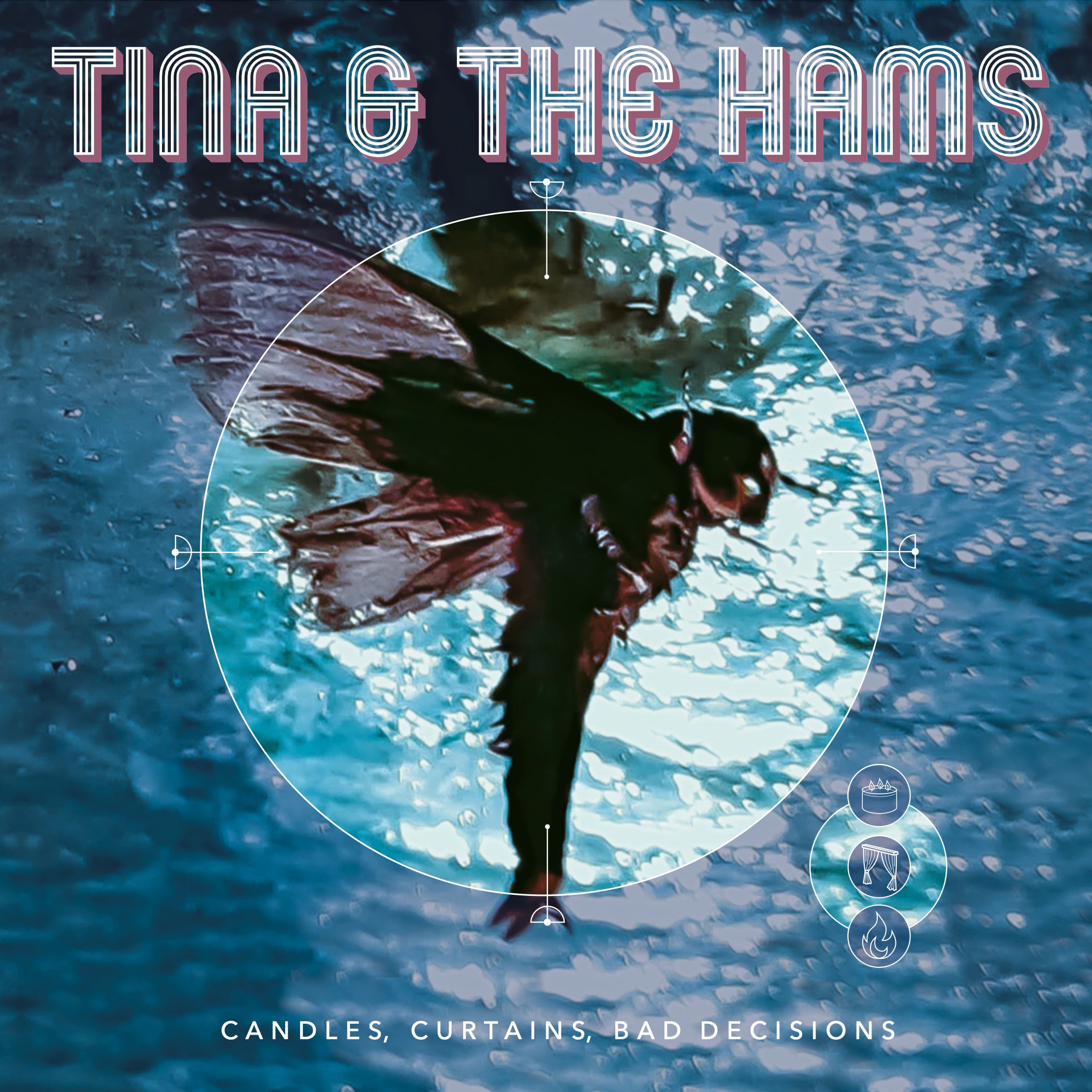 TINA & THE HAMS 'Candles, Curtains, Bad Decisions' Vinyl LP Record - Punk Rock Music for Home Decor, Parties & Vinyl Collectors