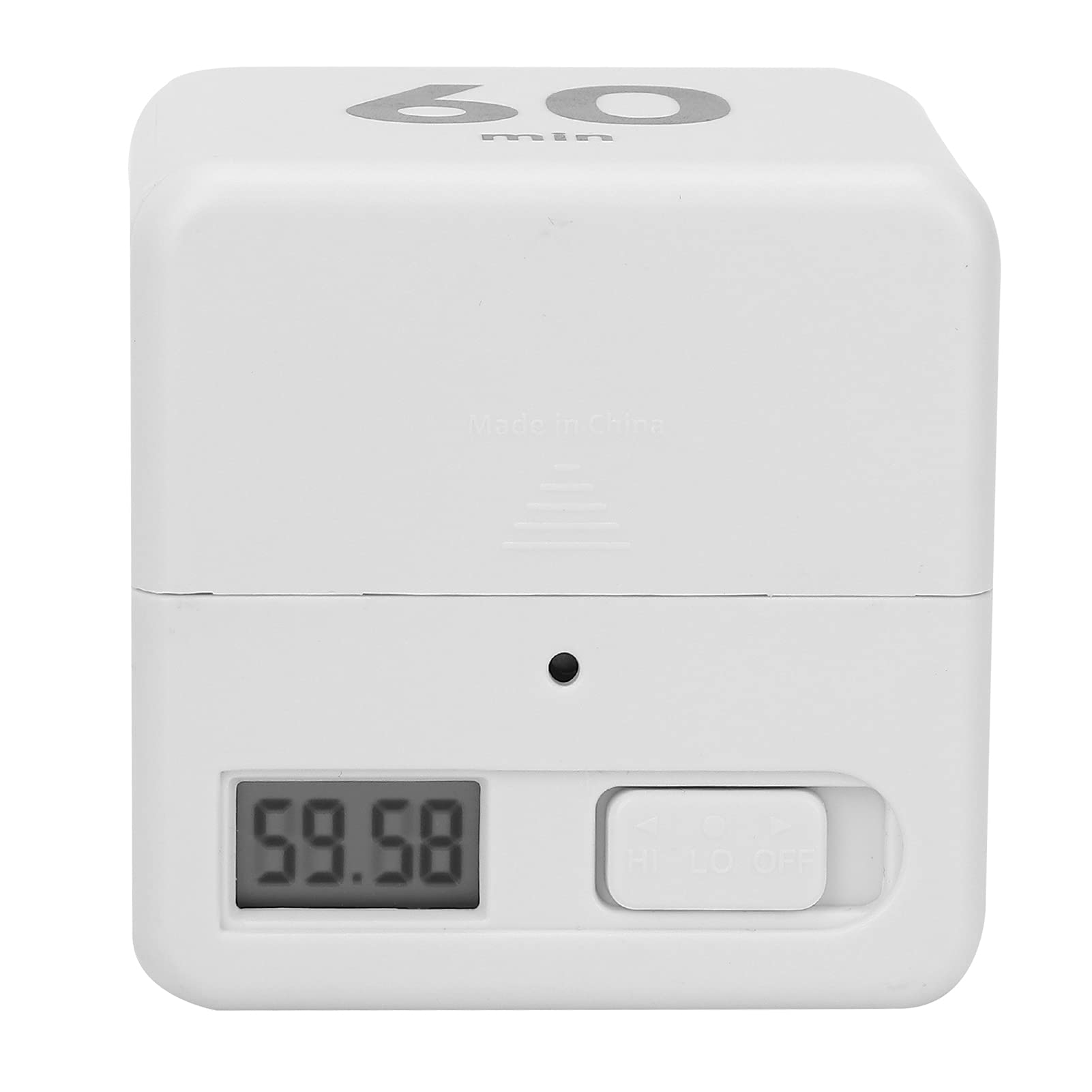 Adjustable Volume Cube Timer - 15/20/30/60 Minute Salon Flip Timer for Students, Beauty Salons & Home Cooking | Perfect for Study Sessions, Hair Styling & Kitchen Use