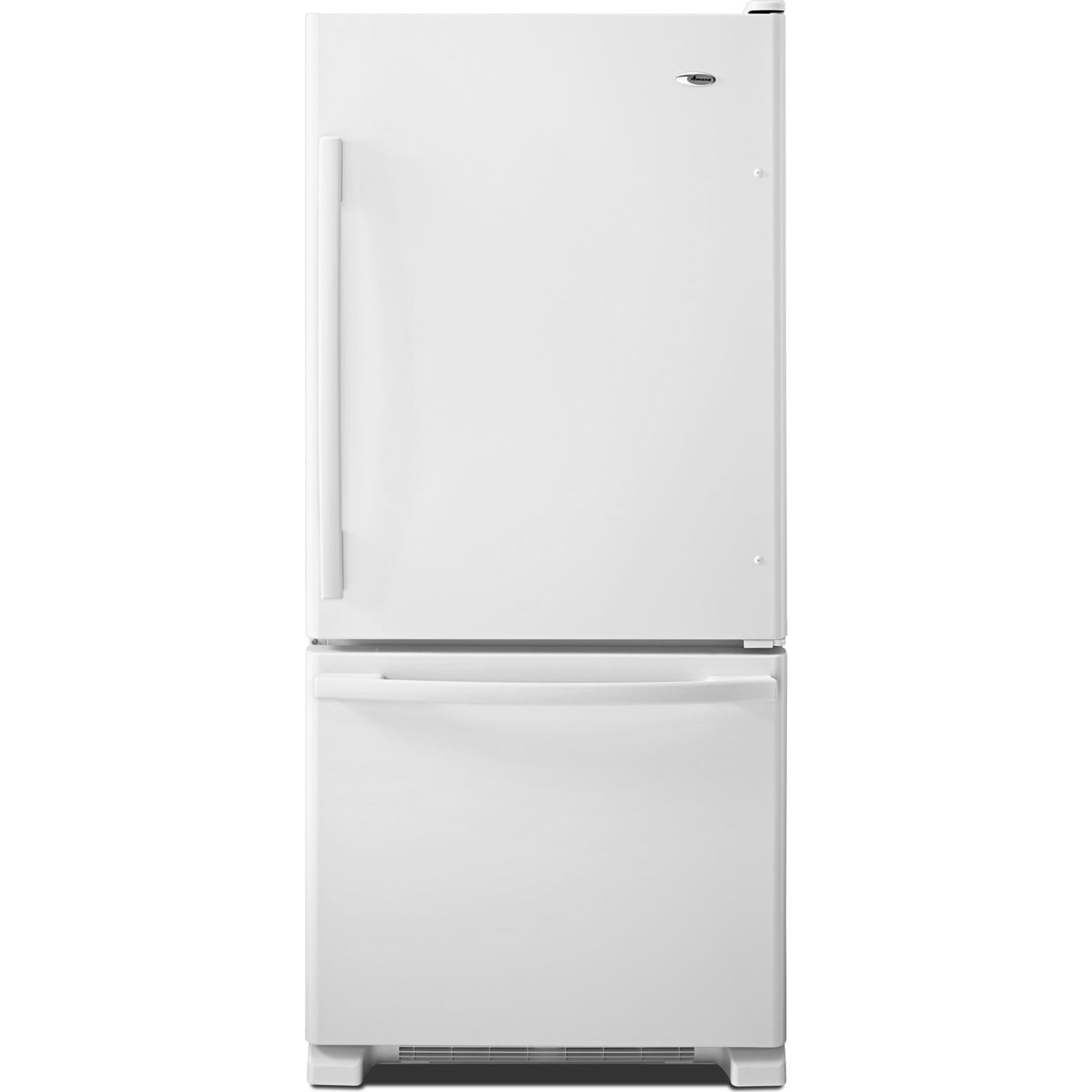 Amana ABB1924BRW Bottom Mount Refrigerator - 18.2 Cu. Ft. White Energy Star Rated for Kitchen & Home Use