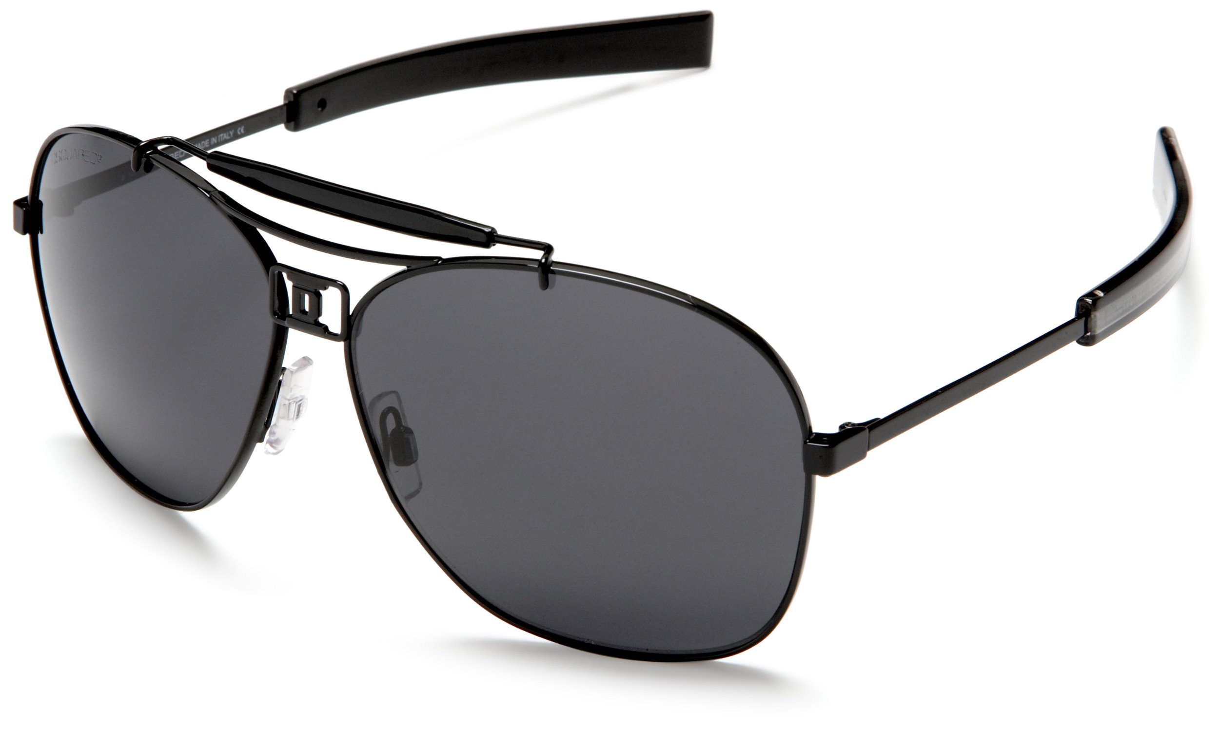 DSQUARED2 DQ0002 Navigator Polarized Sunglasses for Men - UV Protection, Classic Aviator Style - Perfect for Driving, Travel & Outdoor Activities