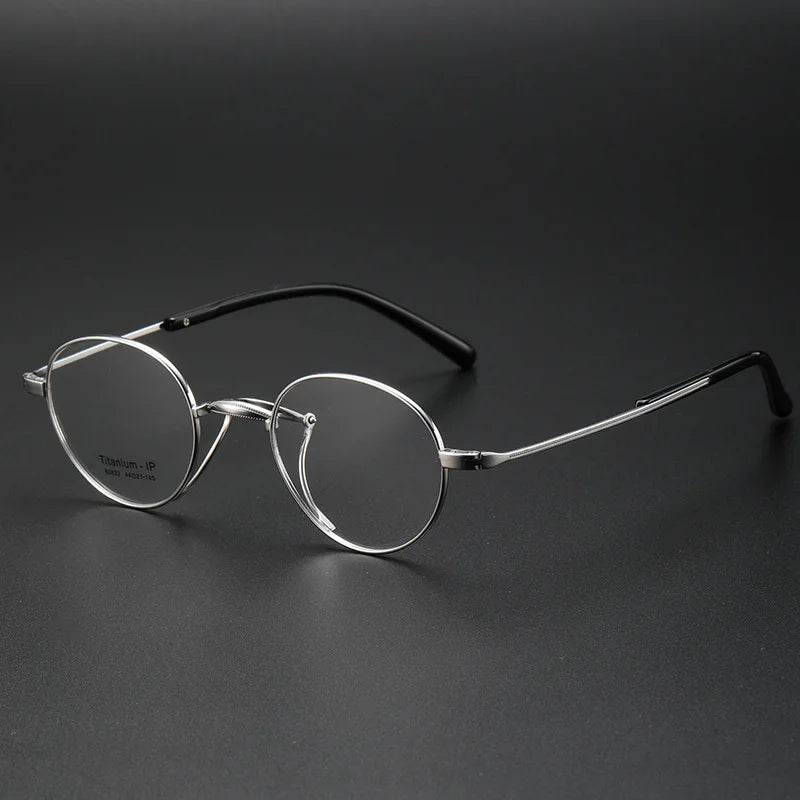 Stylish Unisex Titanium Eyeglasses - Oval Square Full Rim Frame 80832 | Lightweight & Durable for Work, Reading & Everyday Wear